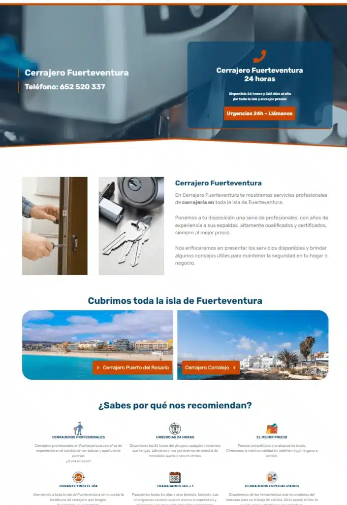 sitio web optimizado para seo local