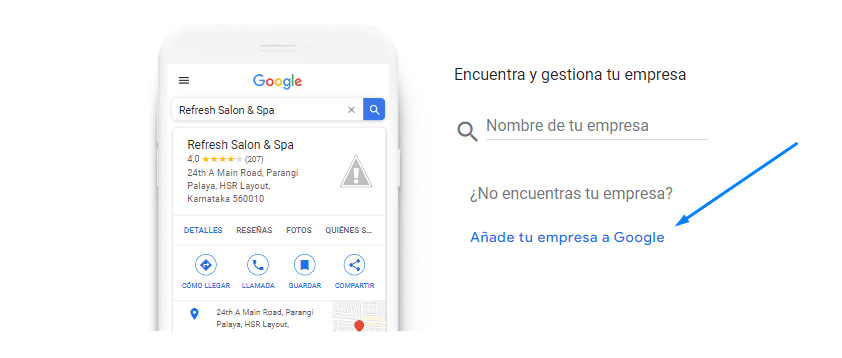 encontrar mi negocio en Google